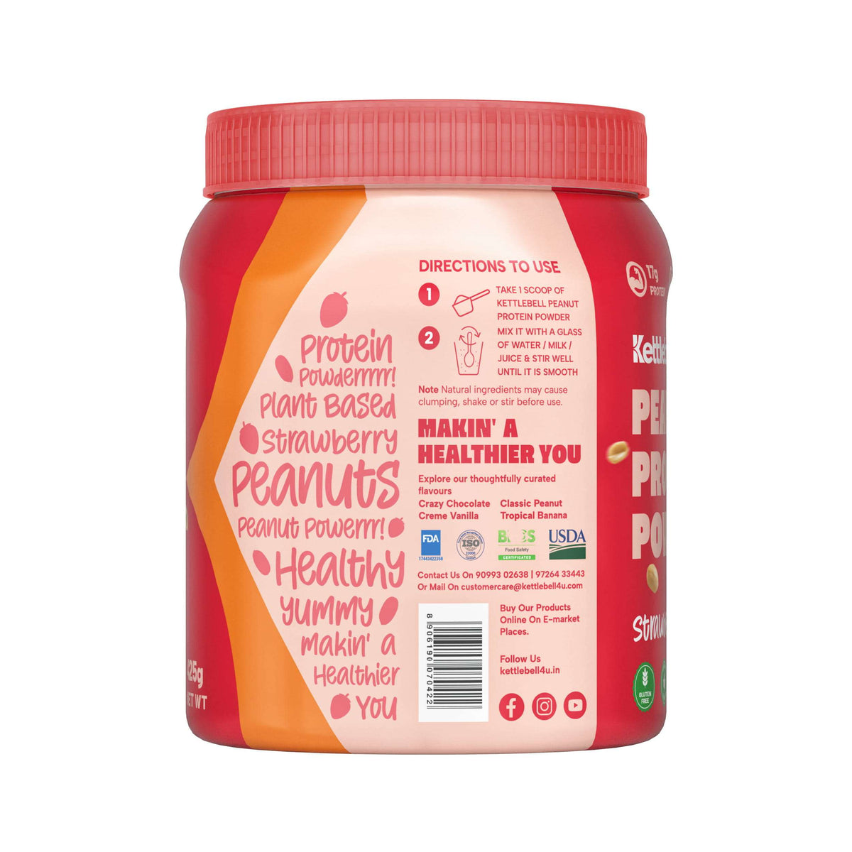 Strawberry Bliss Peanut Protein Powder
