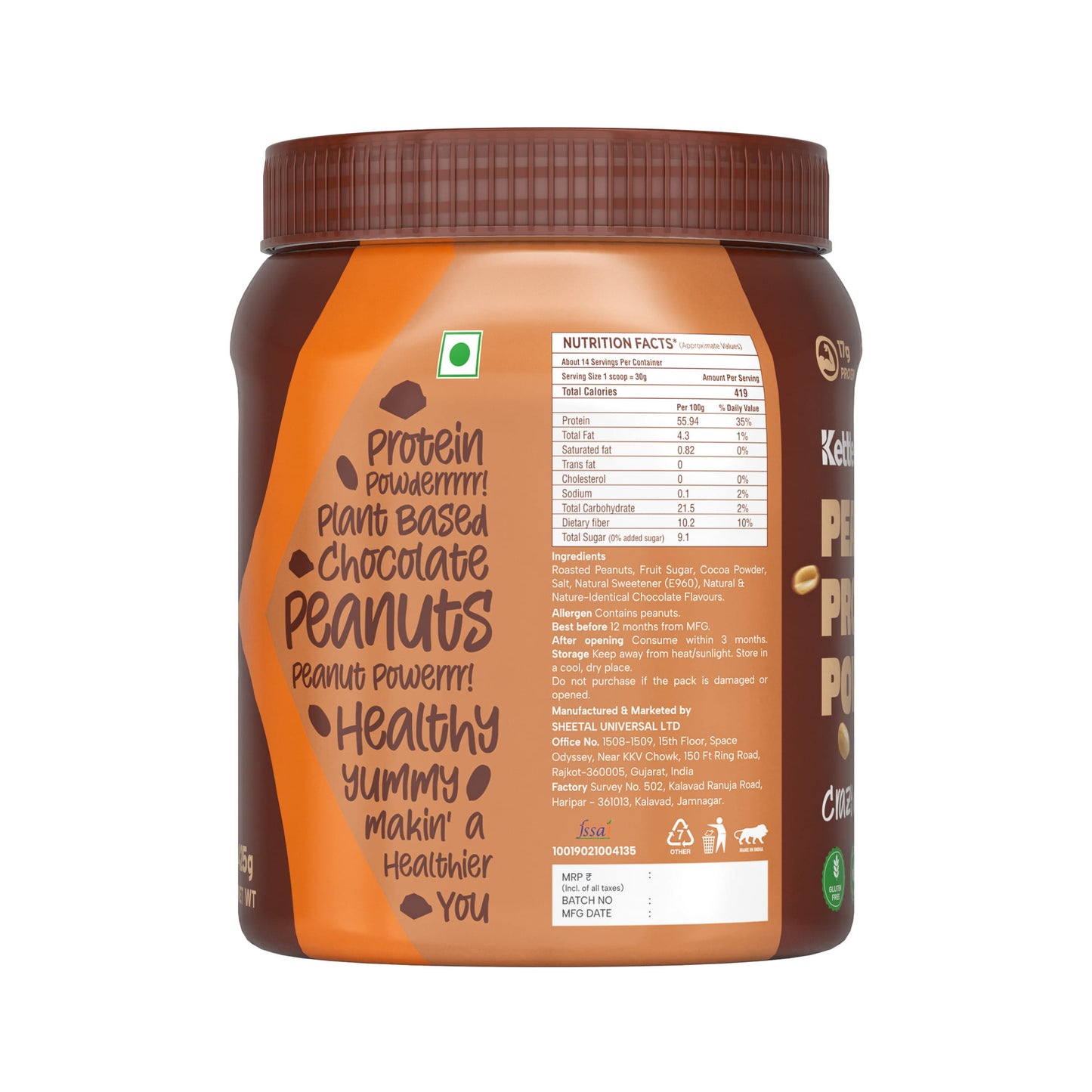 Crazy Chocolate Peanut Protein Powder
