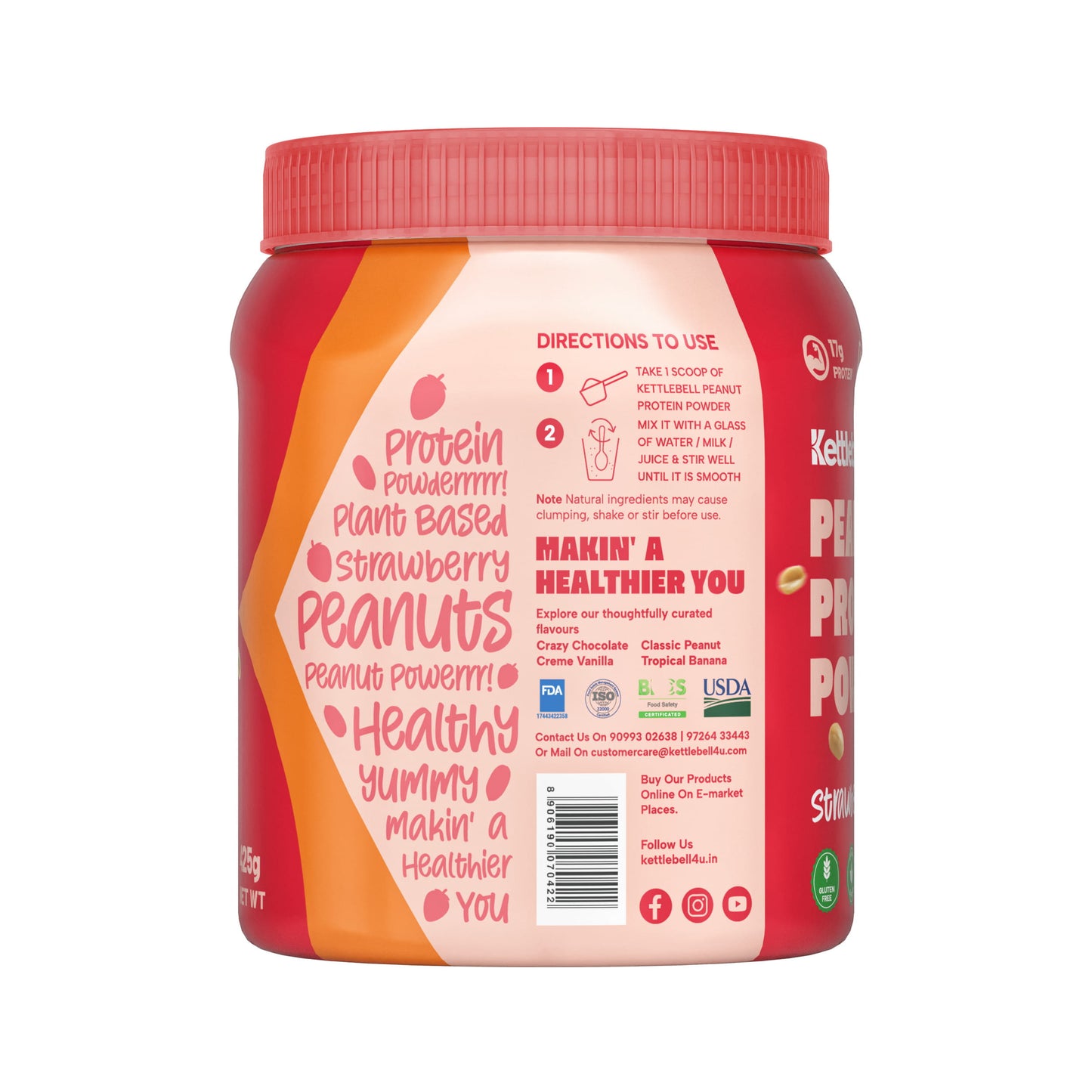 Strawberry Bliss Peanut Protein Powder
